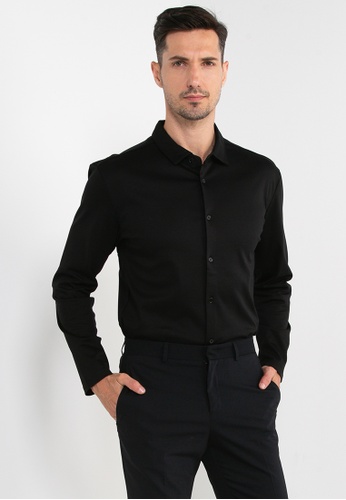ck Calvin Klein black Polo Shirt CB01EAA6F667B7GS_1