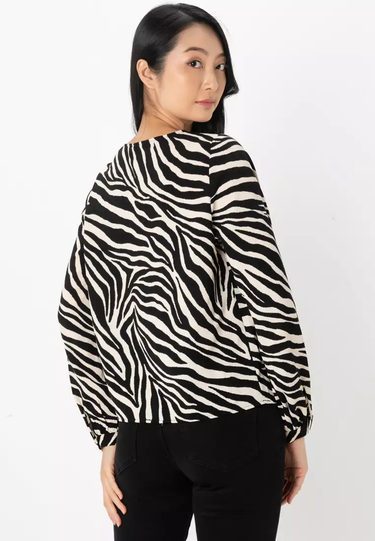 Teagan Long Sleeve V-Neck Top