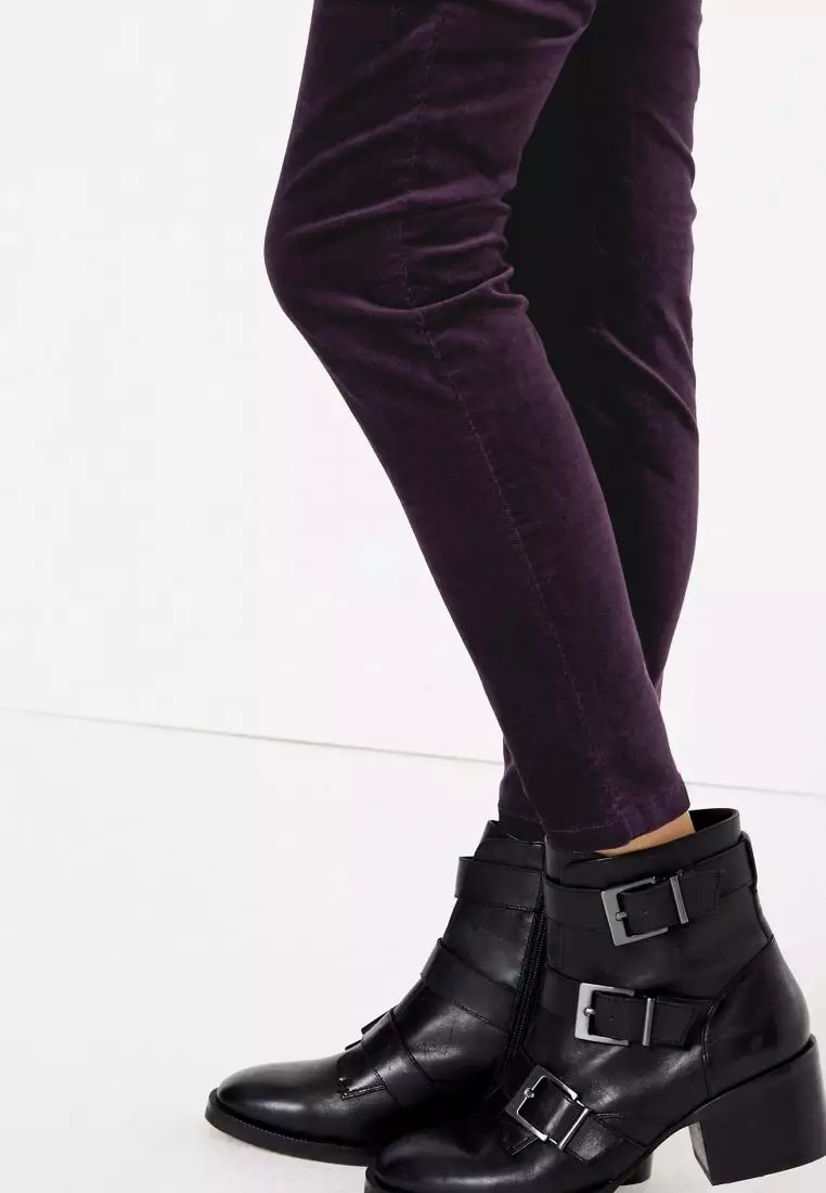 Velvet Corduroy Ankle Grazer Trousers