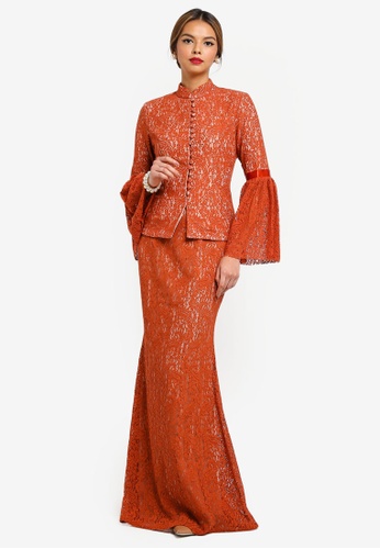 CLARA Modern Kurung from Syomirizwa Gupta for ZALORA in Pink
