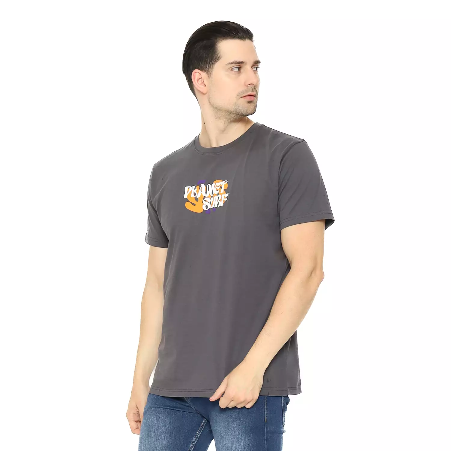 Planet Surf Clothing Kaos Lengan Pendek Pria Felsen Men Tee Planet Surf