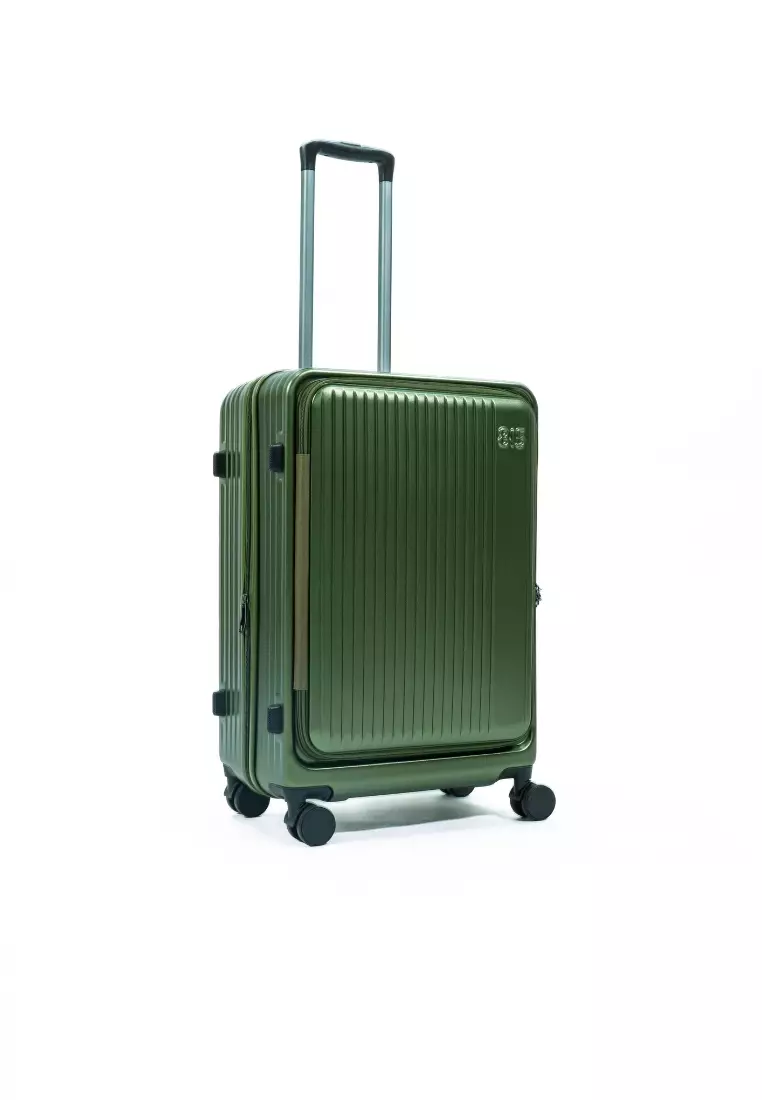 Alpha 3pcs Set 20, 24, 28"  Hard Case Luggage in Olive