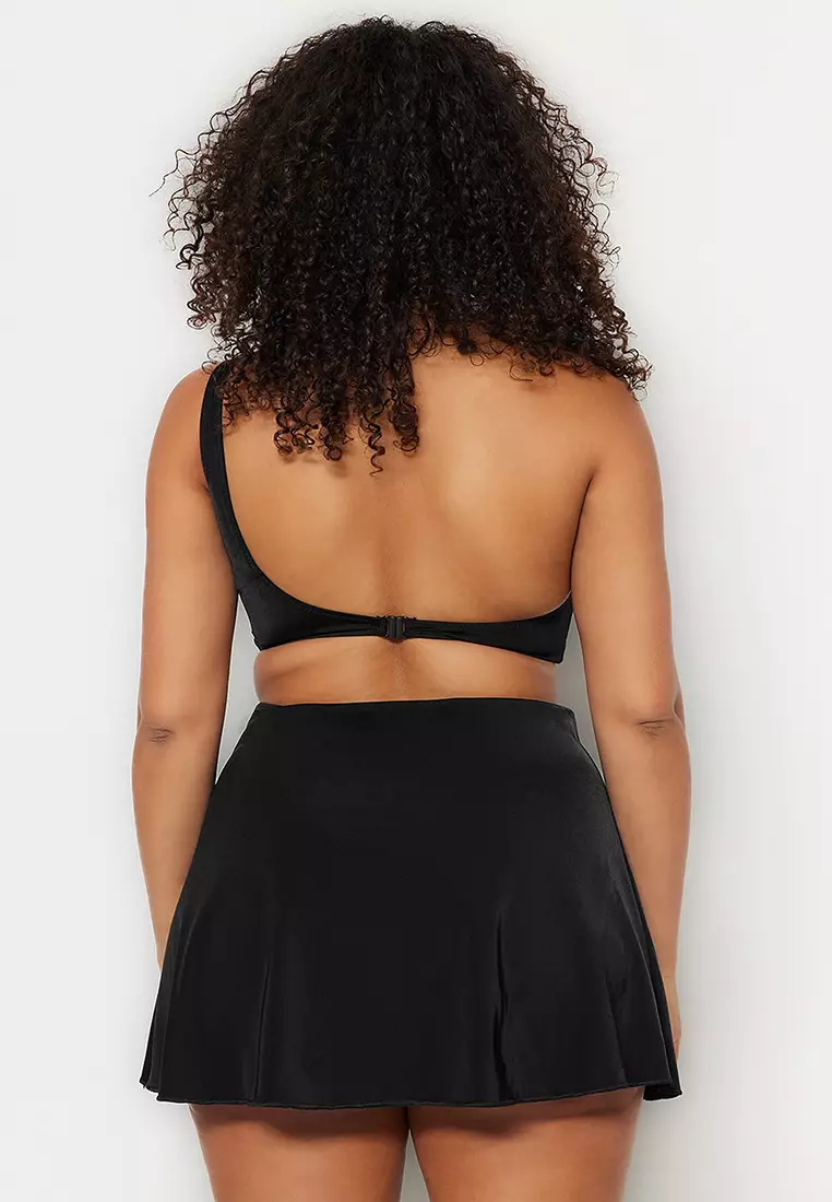 Plus Size Basic Skort
