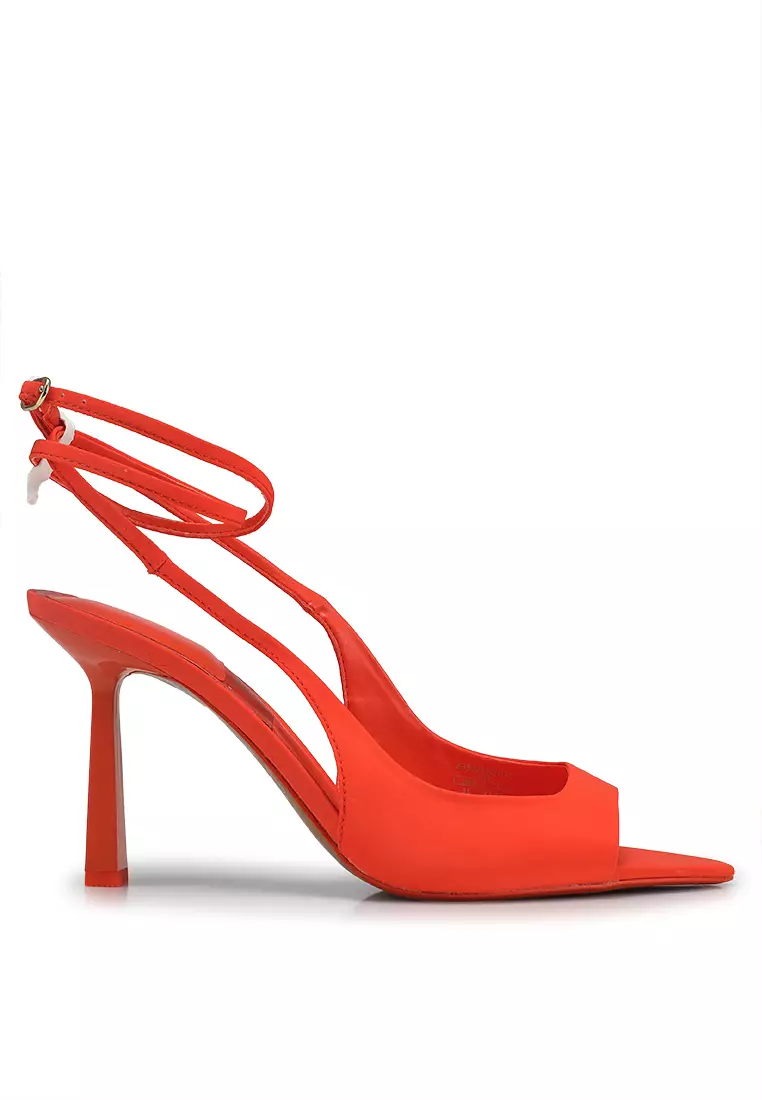 Zara orange heels cheap