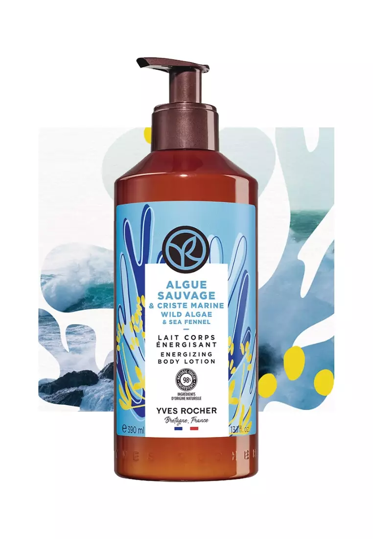 Wild Algae Energizing Body Lotion - 390ml Natural, Silicone Free, Colorant Free