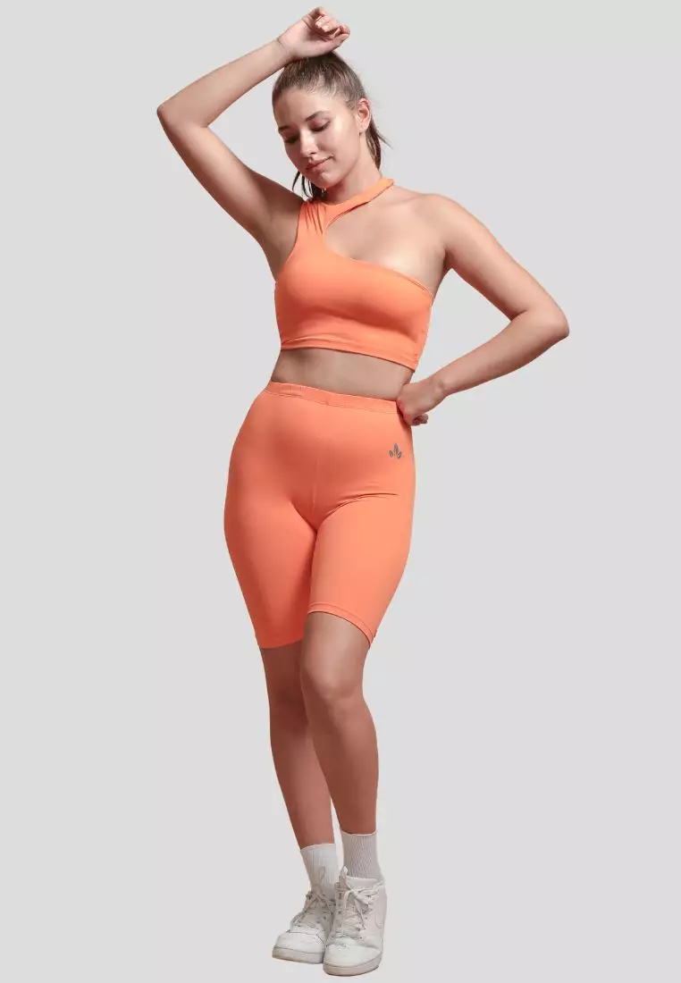 Dani Halter Neck Sports Bra and Biker Shorts Set