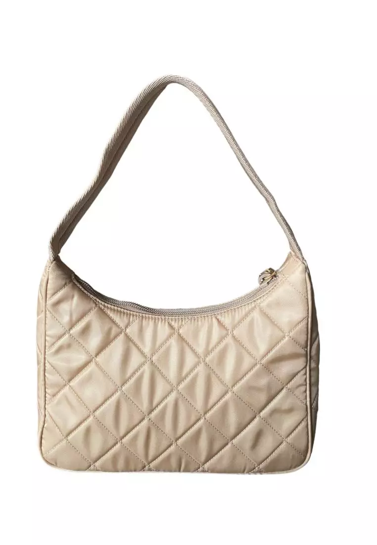 Jual Prada Prada 1NE051 Contenitore Maniglia Tessuto Hobo Quilted