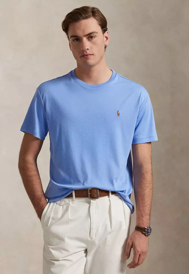 Buy Polo Ralph Lauren Custom Slim Fit Soft Cotton Short Sleeve T