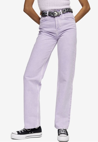 Buy Topshop Lilac 90s Straight Jeans Online Zalora Singapore