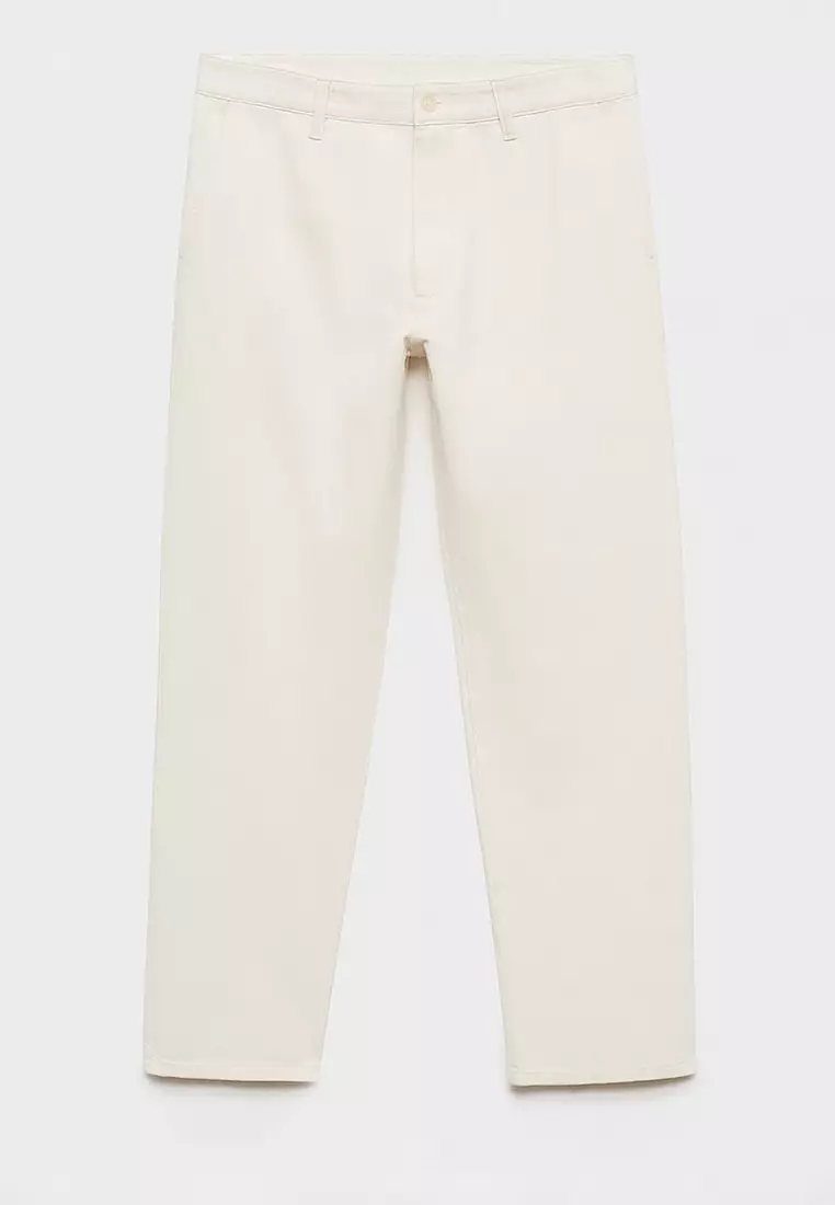 Regular-Fit Jeans Made From A Cotton-Linen Blend