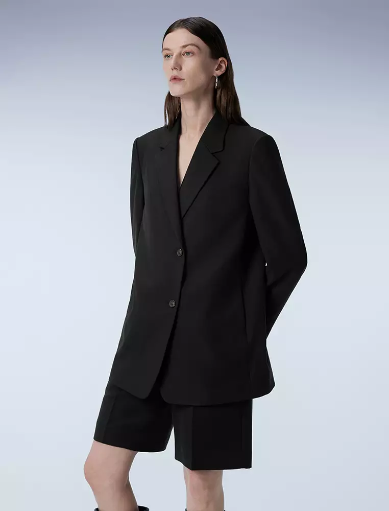 通勤气质中长款西服