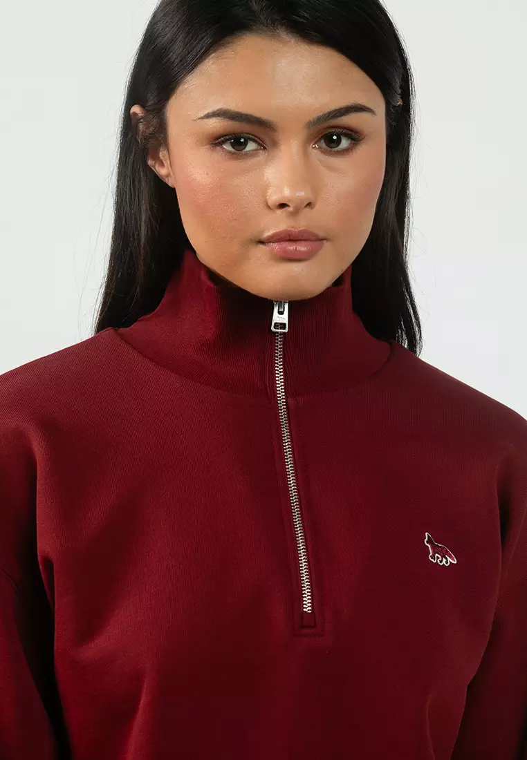 Baby Fox Half Zip Sweatshirt
