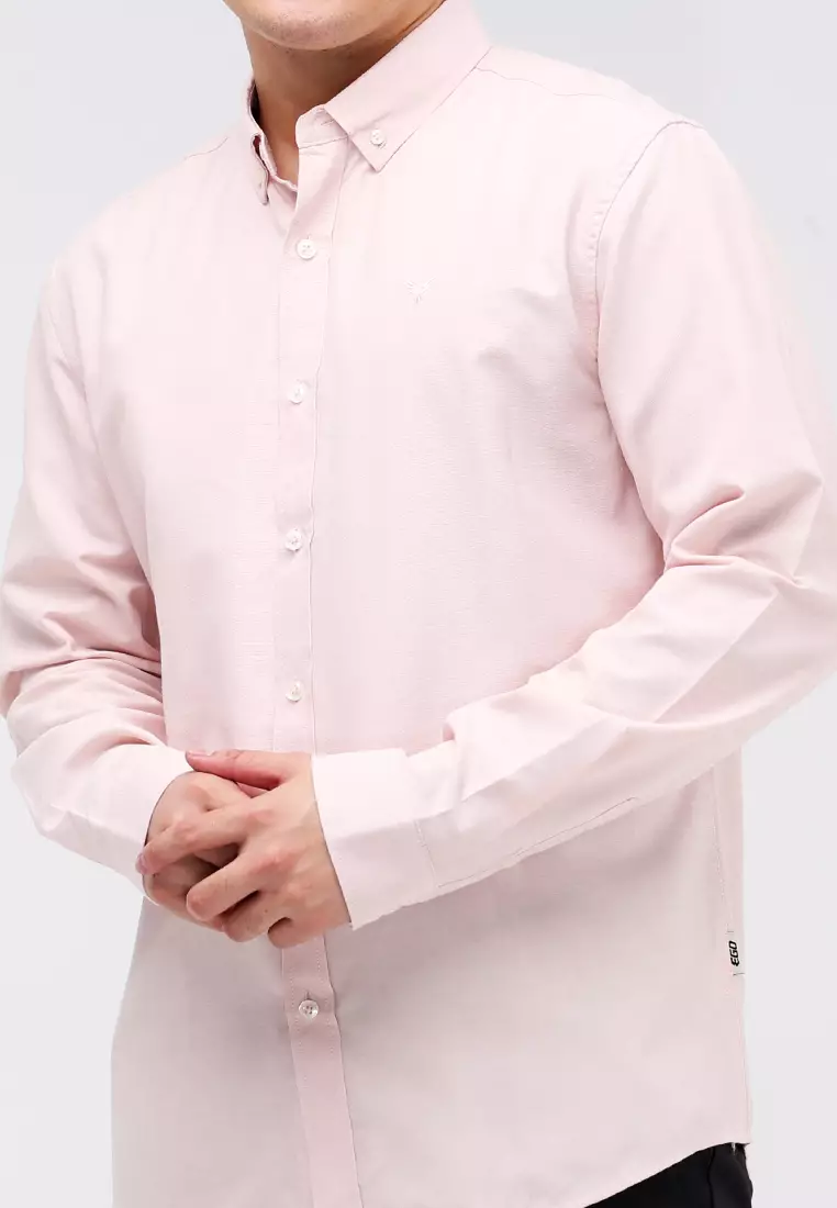 Woven Oxford Polo Long Sleeves