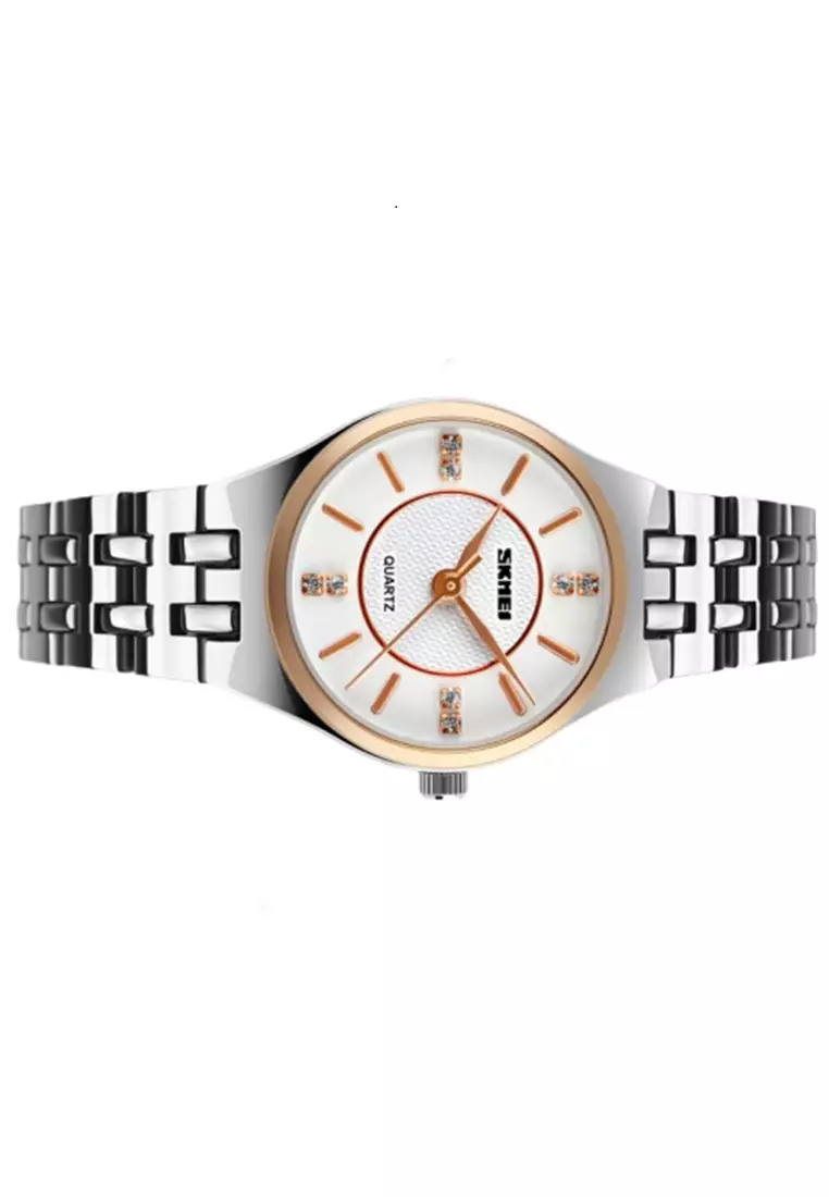 Jam Tangan Analog Wanita Vintage Waterproof Stainless Steel Strap Transparent Resin XX18 ORIGINAL