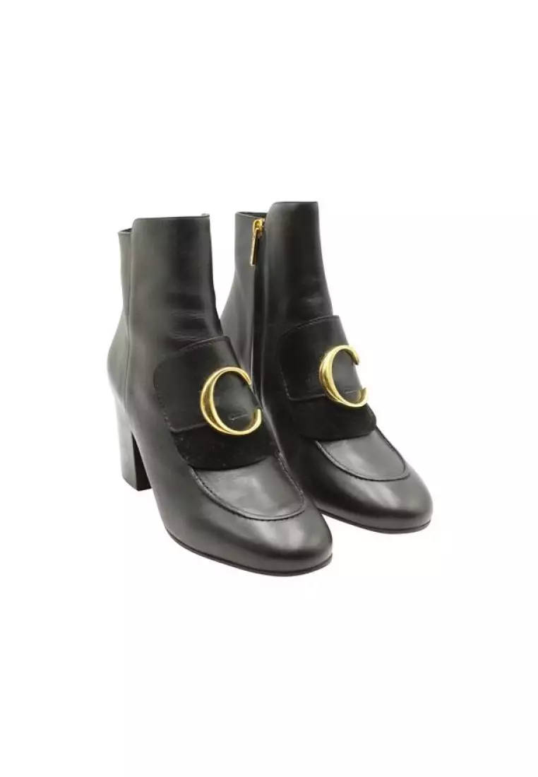 Chloe black booties outlet