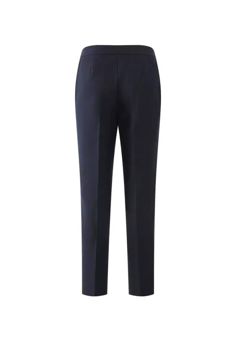 Water & Oil Repellent Plainweave Ankle Cigarette Pants