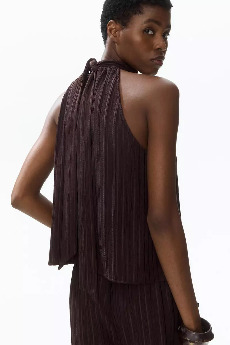 Textured jersey top