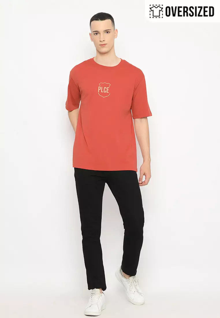 POLICE T-Shirt Cotton Combed Oversized Pria 2079180191