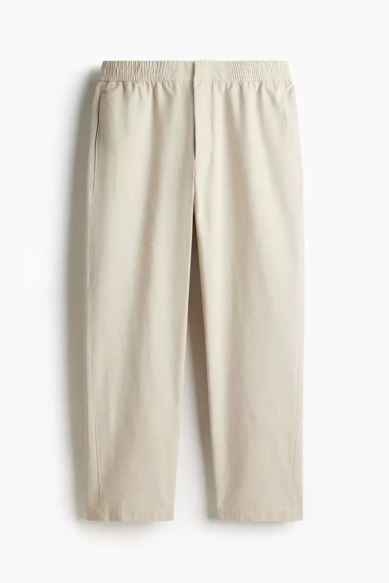 Relaxed Fit cotton-blend twill trousers