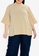 Ashley Collection beige Plus Size High Neck Flare Sleeve Top 2E8A1AAF307389GS_3