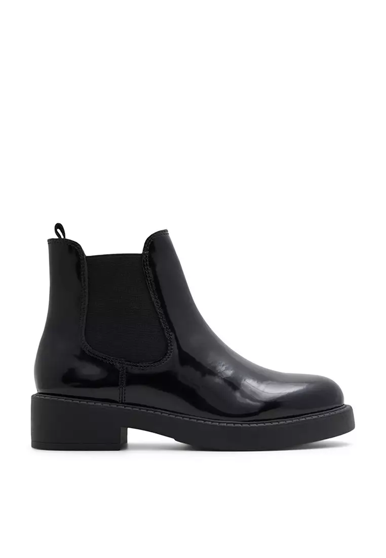 Aldo leather flat ankle sales boots