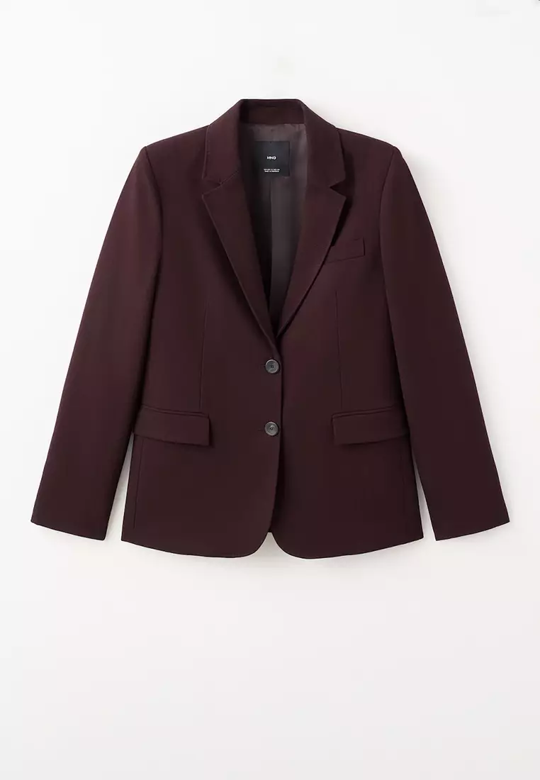 Straight-Fit Suit Blazer