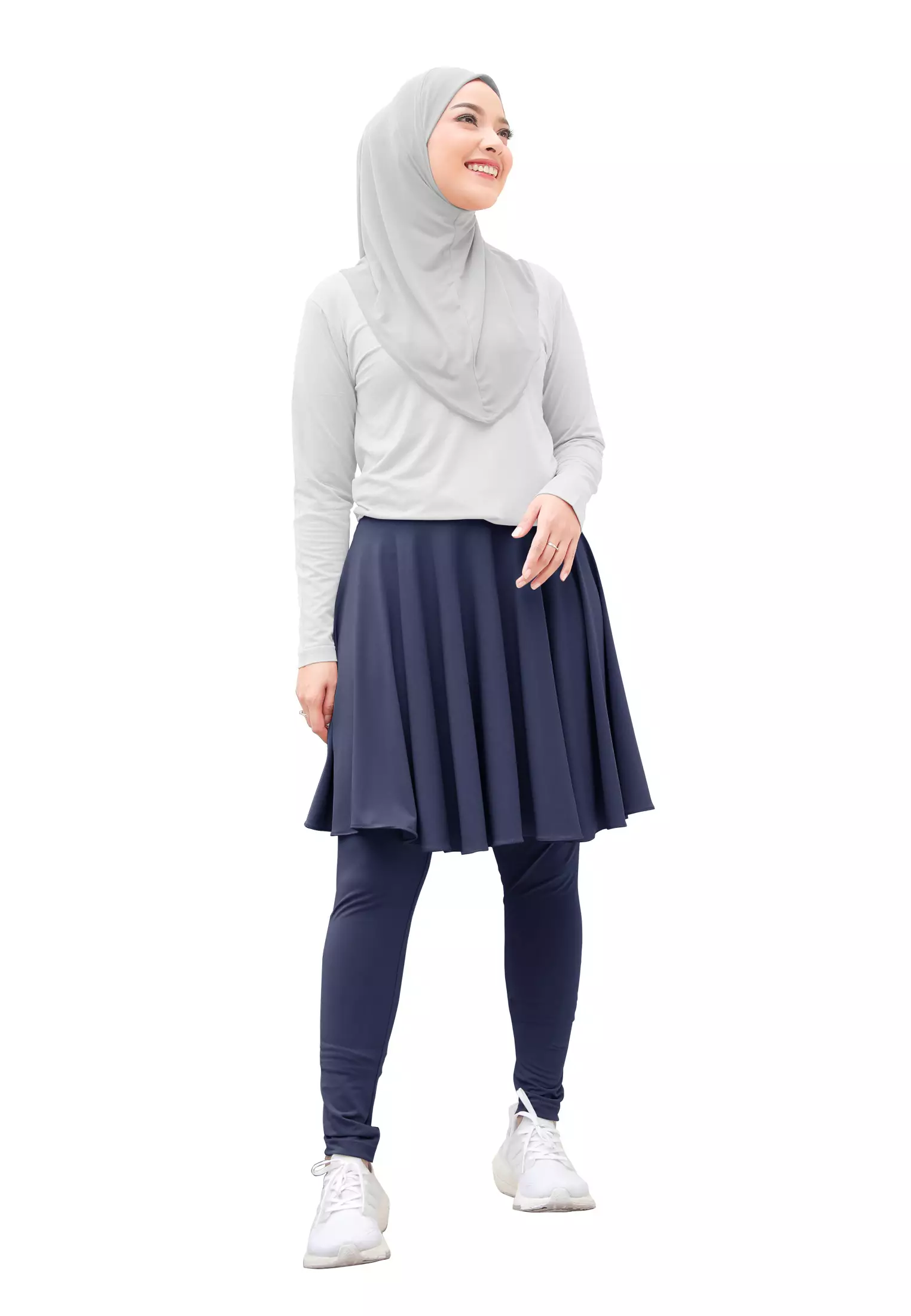 Zelena - Chahra Leggings Skirt | Celana Olahraga Legging Rok Wanita - L