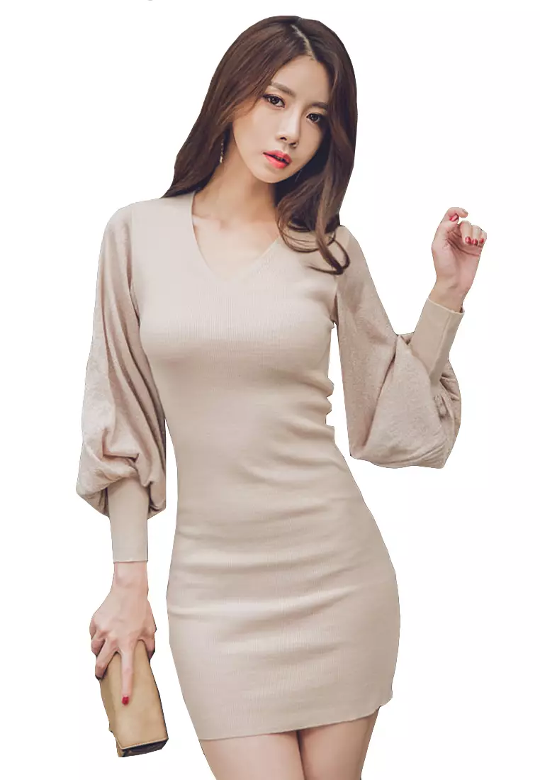 Elegant v neck discount dresses