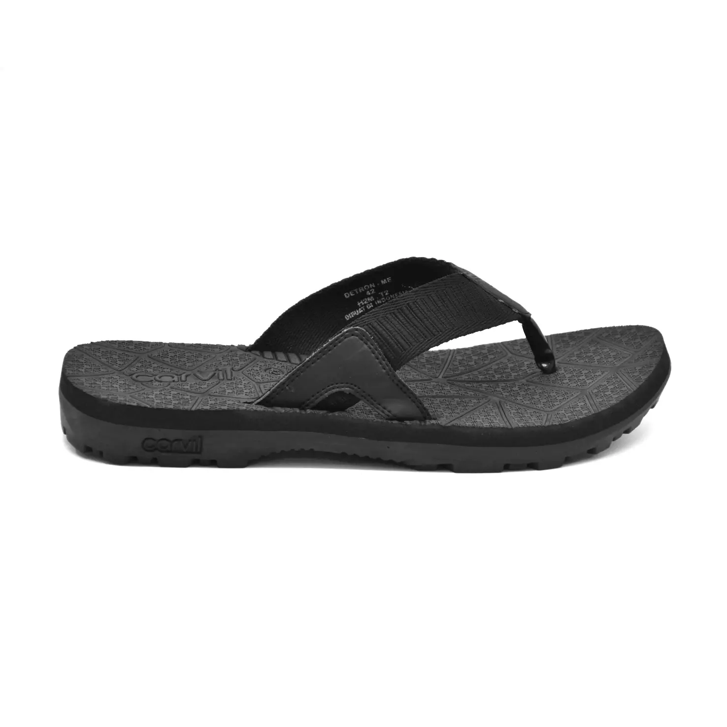 Carvil Sandal Pria Detron-Me Black