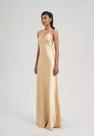 graduation dress under gown Rossa Ready to Wear Wedding Dress in Rose Gold – Rico Rinaldi