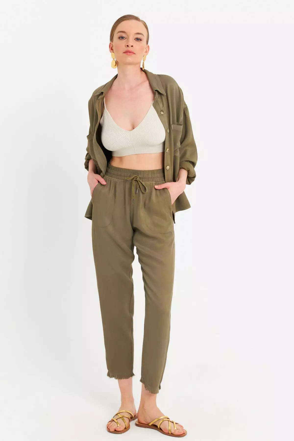 Elastic Waist Trousers