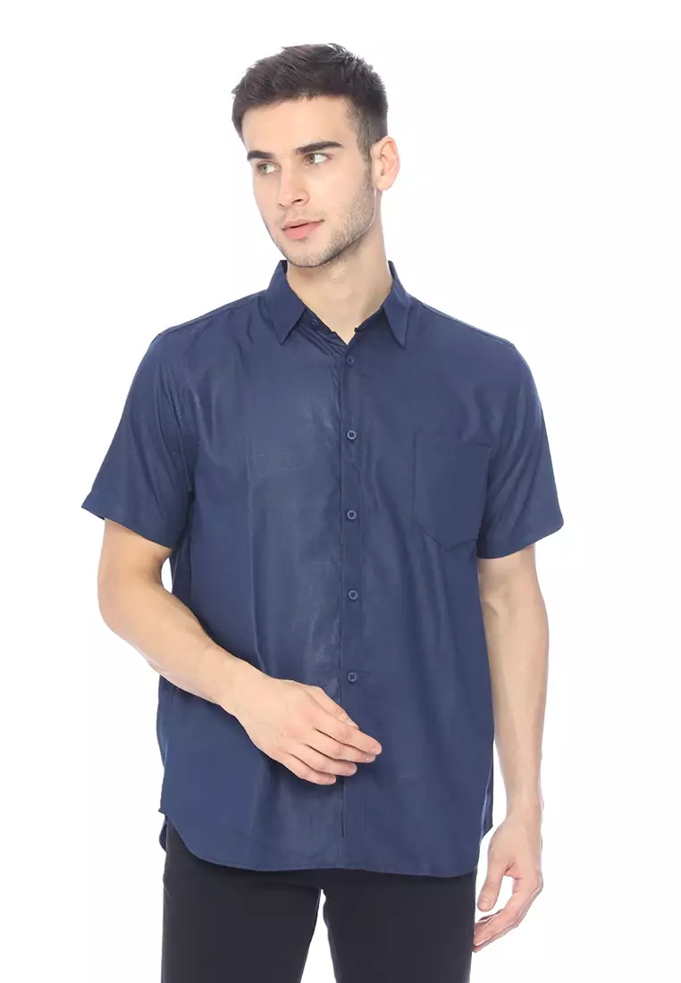 Ryusei Kemeja Arata Navy