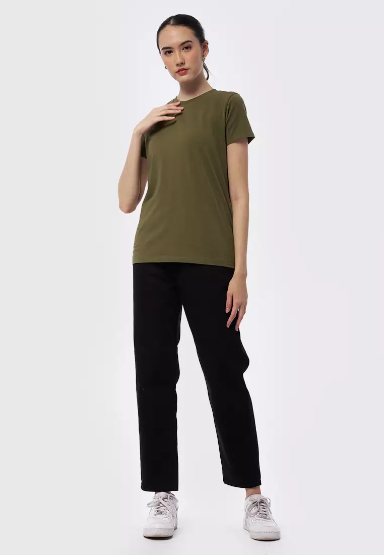 Basic Round Neck Cotton T-Shirt