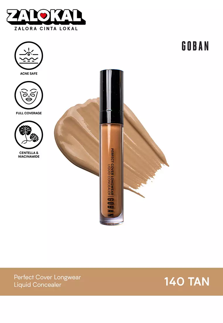 Jual Goban GOBAN Perfect Cover Longwear Liquid Concealer Tan Original ...