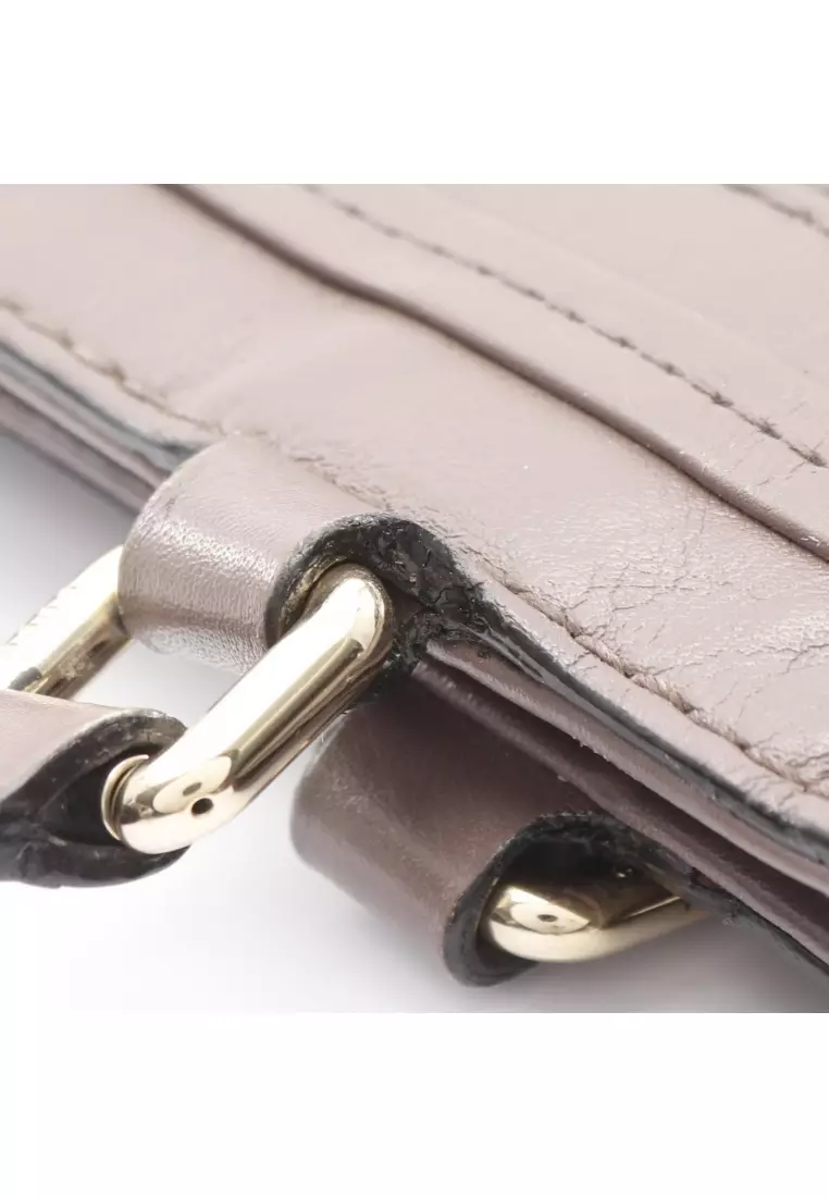 Pre-Loved Gucci mayfair gucci sima Handbag tote bag leather Dusty pink