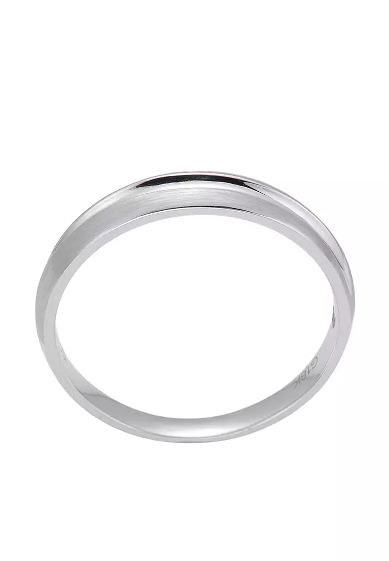 LITZ 18K White Gold  Diamond Ring  YM-BRR2571