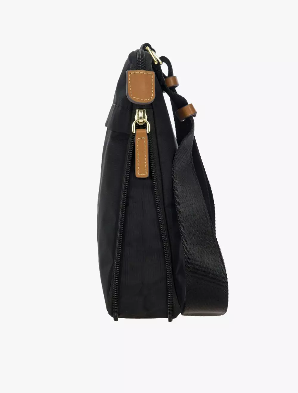 Bric's Expandable Shoulder Bag - Black - Black