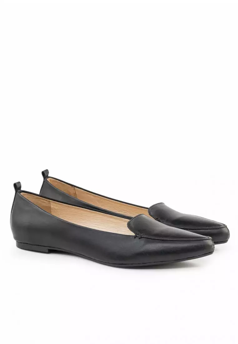 Discount on Bibo  shoes - SKU: Versatile Leather Ballet Flats