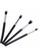 Evernoon black Blending Eyeshadow Make Up Brush 4pcs Aksesoris Tata Rias Wajah Material Wool Fiber - Black BFA41BE699EC51GS_2