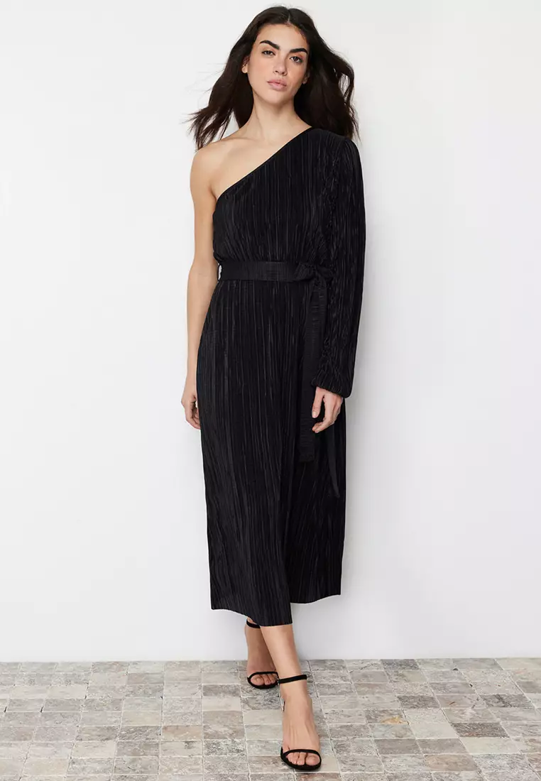 One Shoulder Midi Dress