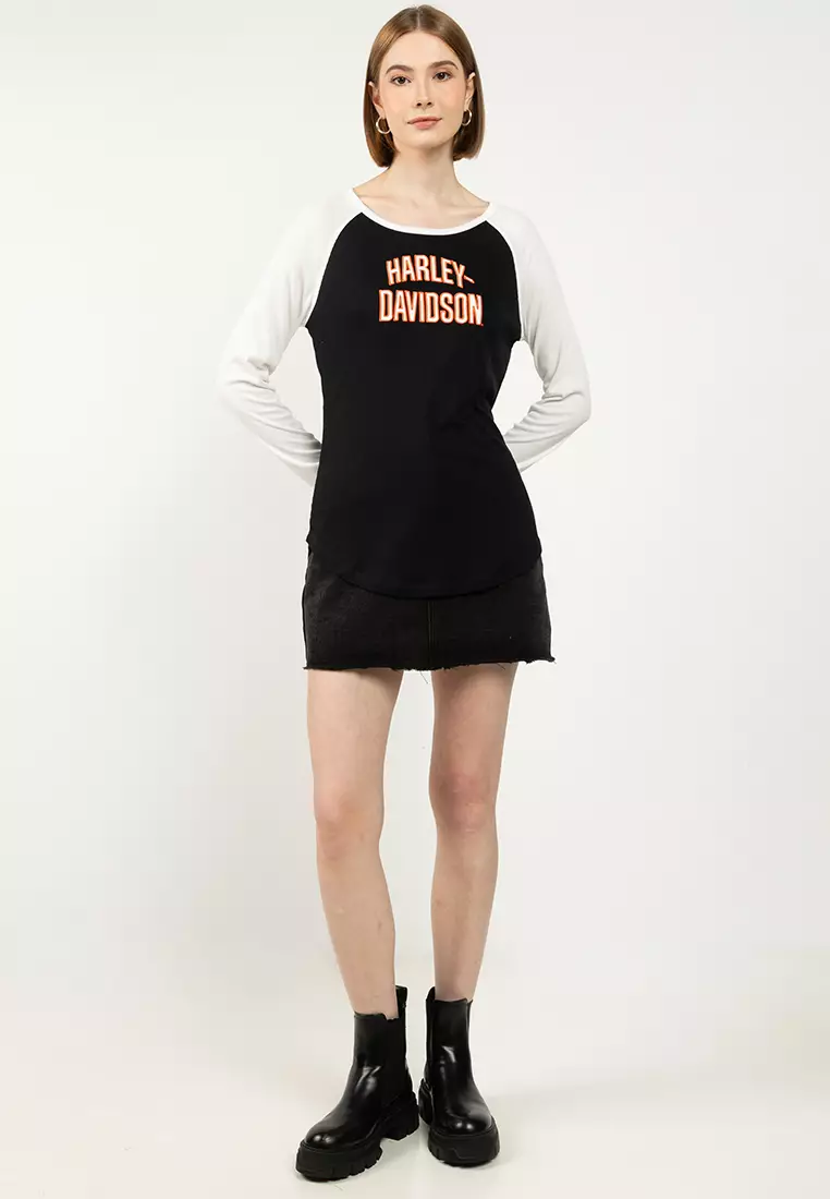 Harley-Davidson® Essential Arched Font Long Sleeve Raglan