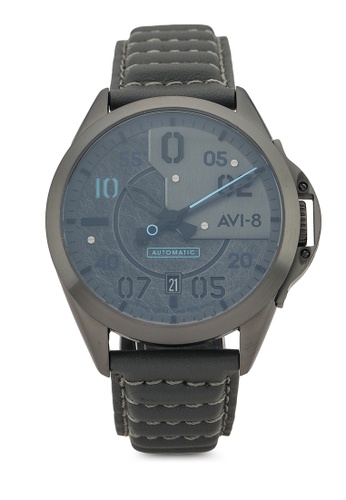 AVI-8 grey P-51 Mustang Hitchcock Automatic Watch 154B8ACCCF2D48GS_1