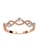 Her Jewellery gold Princess Tiara Ring (Rose Gold) - Made with premium grade crystals from Austria 4D579ACE4B6186GS_3