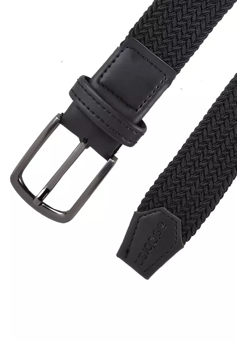 Adobree Ikat Pinggang Rajut Elastis Trendy Fashion Gesper Sabuk Pria Wanita Unisex