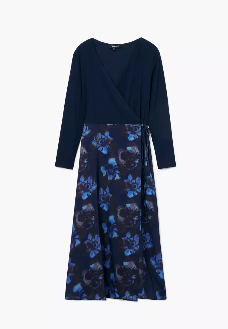 Desigual Woman Combined midi dress.