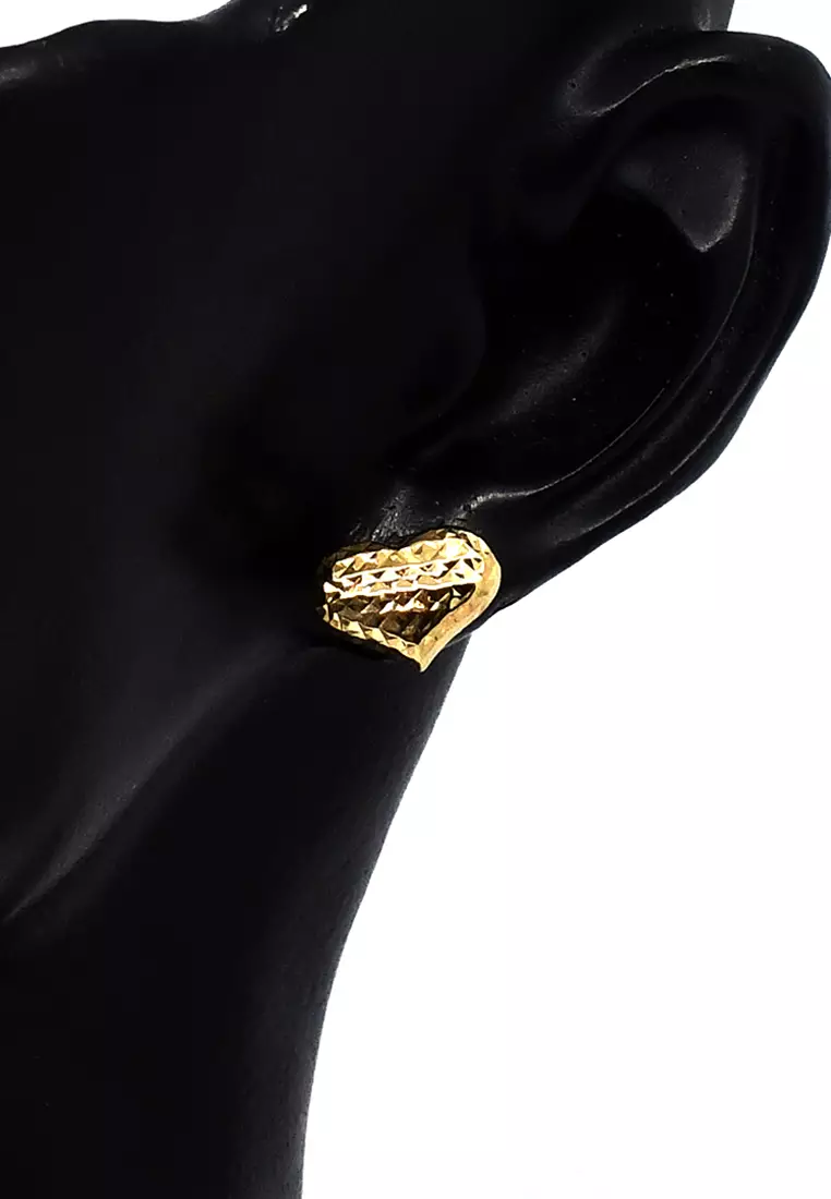 18K Italian Made Yellow Gold Earrings