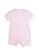les enphants pink Striped Short Bodysuit 8EE8CKA3CAB786GS_2