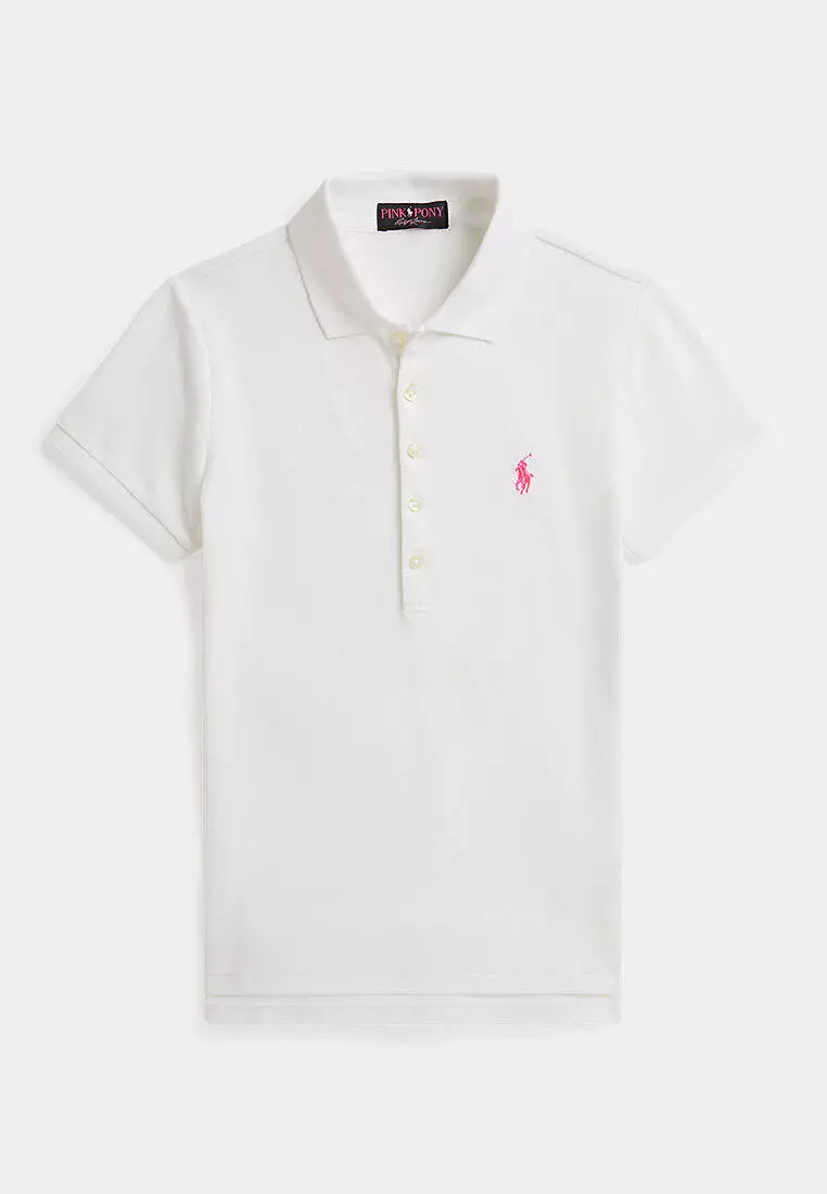 Buy Polo Ralph Lauren Pink Pony Slim Fit Stretch Polo Shirt 2026