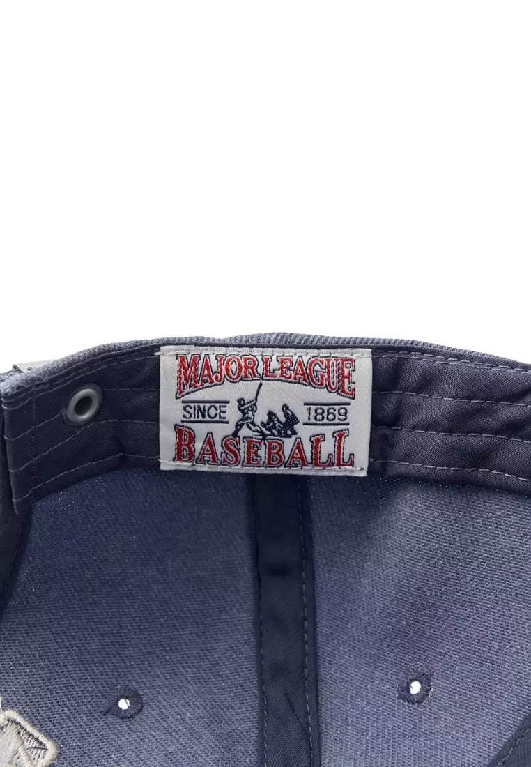 Jual MLB Korea H Fit Pigment Unstructured Ball Cap - LA Navy