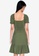 ZALORA BASICS green Flutter Hem Button Front Dress 48EDAAAD8213DDGS_2